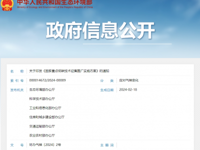 一图读懂 | 关于印发《国家重点低碳技术征集推广实施方案》的通知